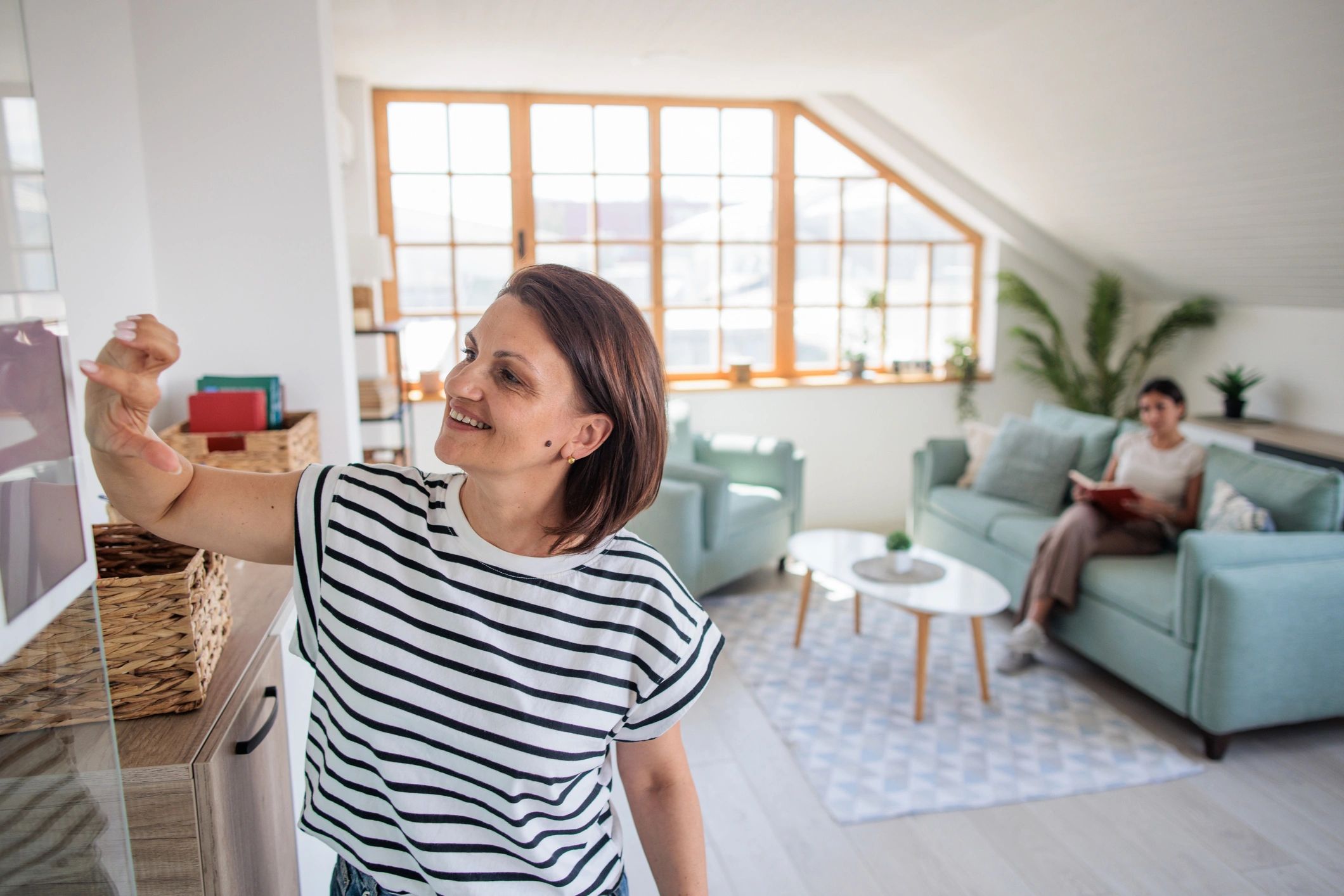 Smiling homeowner portrait